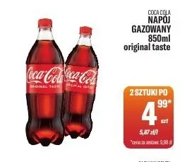 Napój gazowany Original Taste Coca-Cola promocja w Tomi Markt