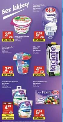 Twaróg półtłusty bez laktozy promocja w Delikatesy Centrum