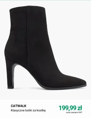 Klasyczne botki za kostkę Catwalk promocja w Deichmann