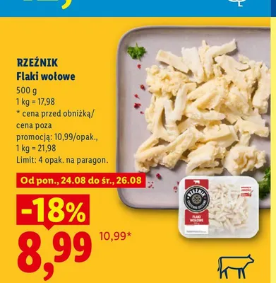Flaki wołowe Rzeźnik promocja w Lidl