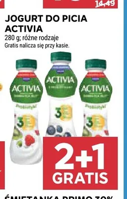 Jogurt do picia Activia promocja w Stokrotka