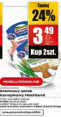 Krem serowy kanapkowy Hochland promocja w Supeco