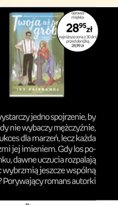 Książka Twoja aż po grób Ivy Fairbanks promocja w Empik
