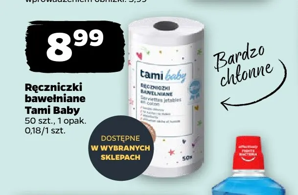 Ręczniczki bawełniane Tami Baby promocja w Netto