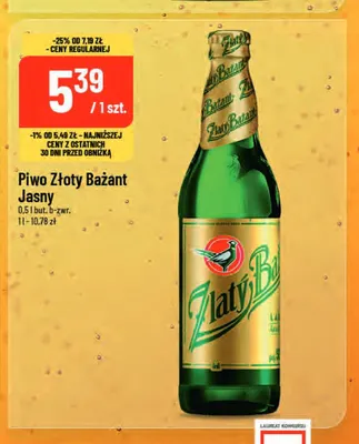 Piwo Złoty Bażant promocja w POLOmarket