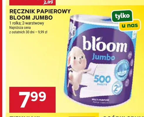 Ręcznik papierowy Bloom Jumbo promocja w Stokrotka