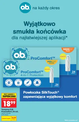 Tampony o.b. ProComfort Normal promocja w Biedronka