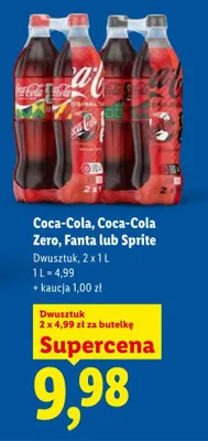 Napój gazowany Sprite 2-pak promocja w Lidl