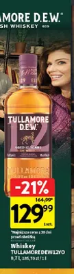 Whiskey Tullamore D.E.W. 12YO promocja w Intermarche