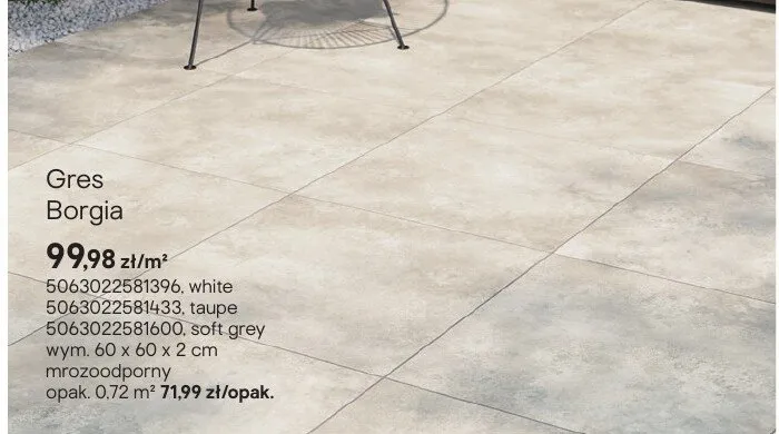 Płytki Borgia soft grey promocja w Castorama