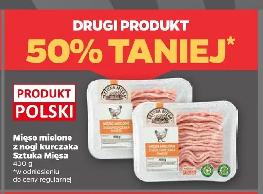 Mięso mielone z nogi kurczaka Sztuka Mięsa promocja w Netto
