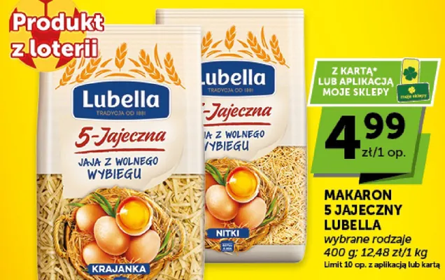 Makaron 5-Jajeczny Nitki Lubella promocja w Groszek