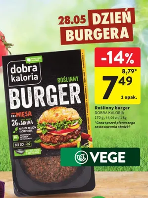 Roślinny burger Dobra Kaloria promocja w Intermarche