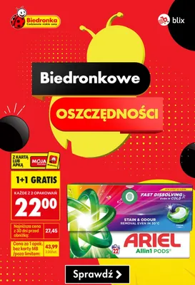 Kapsułki do prania Allin1 PODS Color promocja w Biedronka