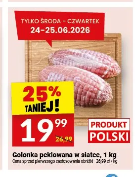 Golonka peklowana w siatce promocja w Twój Market