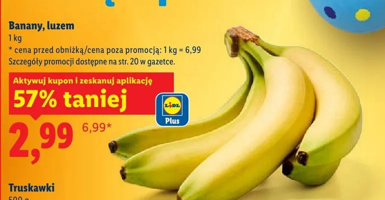 Banany, luzem promocja w Lidl