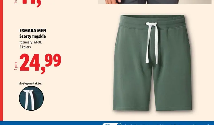 Szorty męskie Esmara Men promocja w Lidl