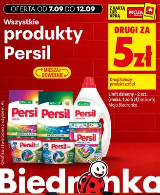 Kapsułki do prania Persil 4in1 Discs Color promocja w Biedronka