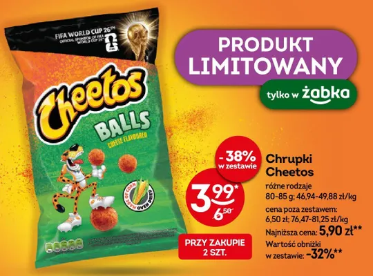 Chrupki Cheetos Balls promocja w Żabka
