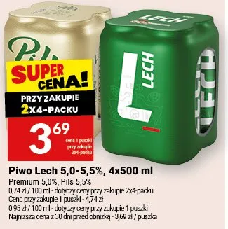 Piwo Lech 5,0-5,5% promocja w Twój Market