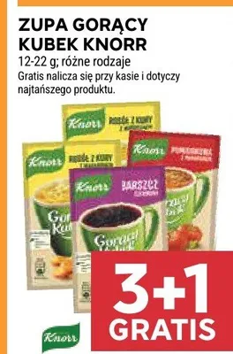 Zupa gorący kubek różne rodzaje promocja w Stokrotka