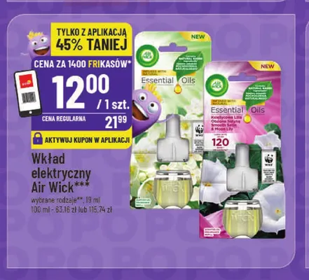 Wkład elektryczny Air Wick Księżycowa Lilia Otulona Satyną promocja w POLOmarket