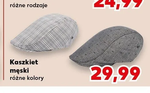 Kaszkiet męski promocja w Kaufland