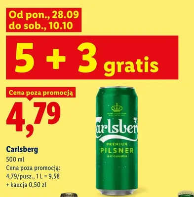 Piwo Carlsberg promocja w Lidl