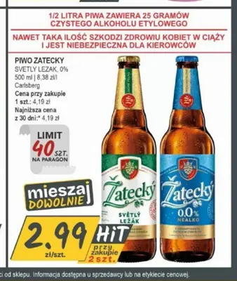 Piwo Žatecký Světlý Ležák promocja w Słoneczko
