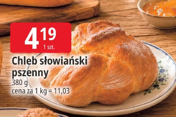 Chleb słowiański pszenny promocja w Leclerc