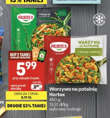 Warzywa na patelnię z ziołami i papryką Hortex promocja w Delikatesy Centrum