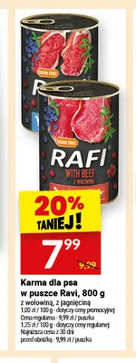 Karma dla psa Rafi z jagnięciną promocja w Twój Market