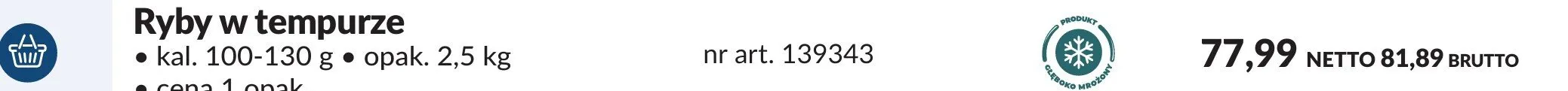 Ryby w tempurze promocja w Makro