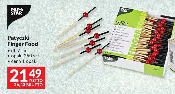 Patyczki Finger Food 7cm promocja w Makro