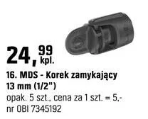 Korek zamykający 13 mm (1/2") MDS promocja w OBI