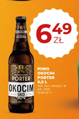 Piwo Okocim Mistrzowski Porter promocja w Duży Ben