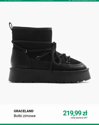 Botki zimowe Graceland promocja w Deichmann