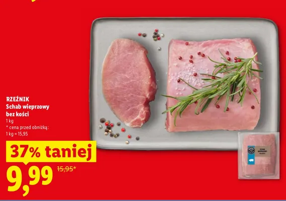 Schab wieprzowy bez kości Rzeźnik promocja w Lidl