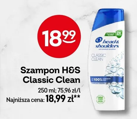 Szampon H&S Classic Clean promocja w Żabka