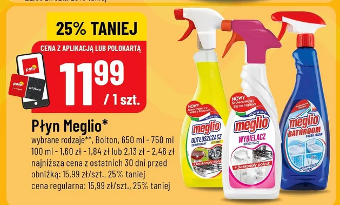 Płyn Meglio promocja w POLOmarket