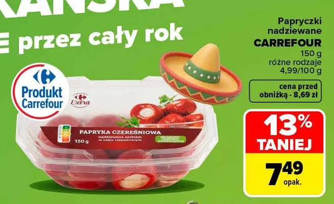 Papryczki nadziewane Carrefour promocja w Carrefour Market