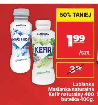 Kefir naturalny Lubianka promocja w API Market