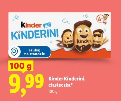 Kinder Kinderini, ciasteczka promocja w Lidl