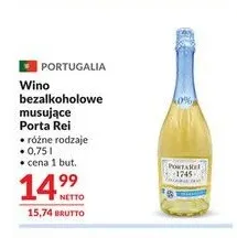 Wino bezalkoholowe musujące Porta Rei promocja w Makro