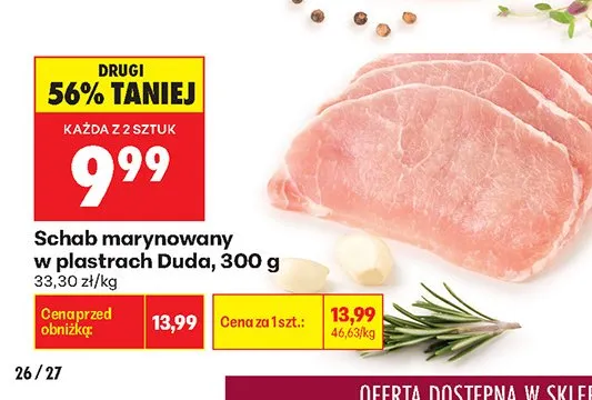 Schab marynowany w plastrach Duda promocja w Biedronka