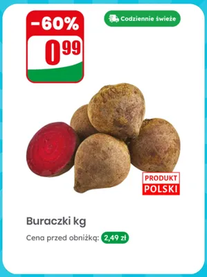 Buraczki polskie promocja w Dino