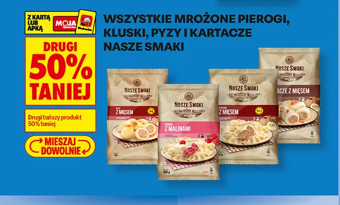 Pierogi z mięsem Nasze Smaki promocja w Biedronka