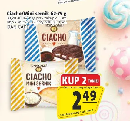 Mini sernik Dan Cake promocja w Prim Market