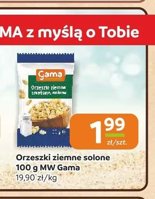 Orzeszki ziemne solone MW Gama promocja w Gama