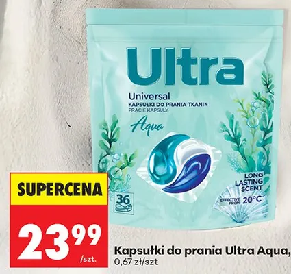 Kapsułki do prania Aqua promocja w Biedronka